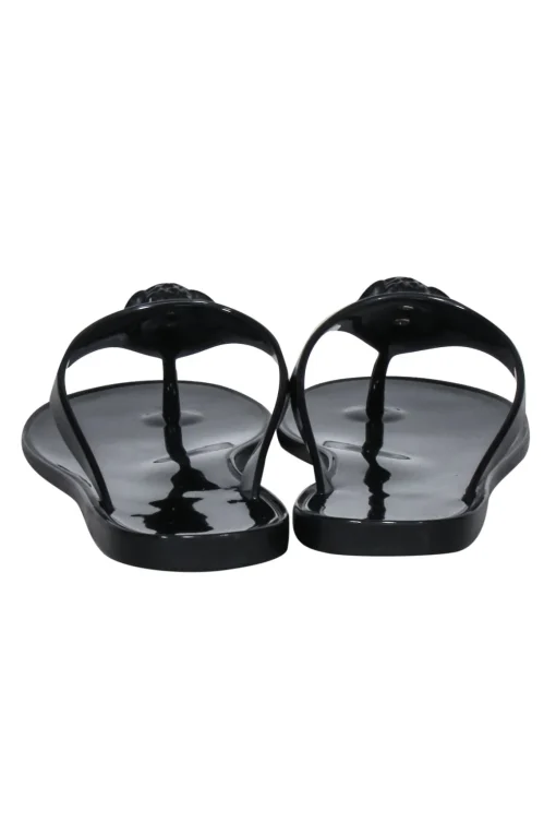 Versace - Black "Gomma" Pool Slides Sz 8