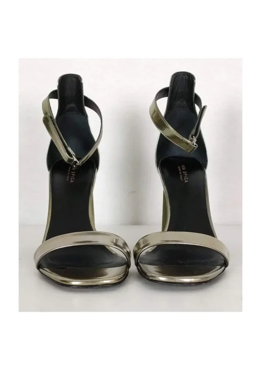 Via Spiga - Silver Ankle Strap Sandals Sz 6