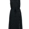 Vince - Black & White Polka Dot Sleeveless Midi Dress Sz XS