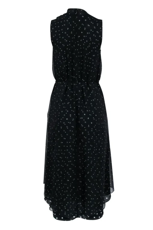 Vince - Black & White Polka Dot Sleeveless Midi Dress Sz XS