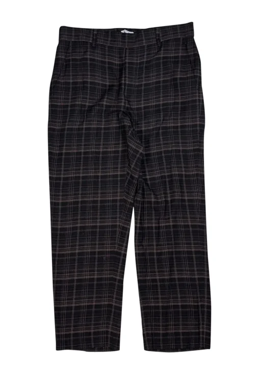 Vince - Black, Brown, & Beige Plaid Pants Sz L