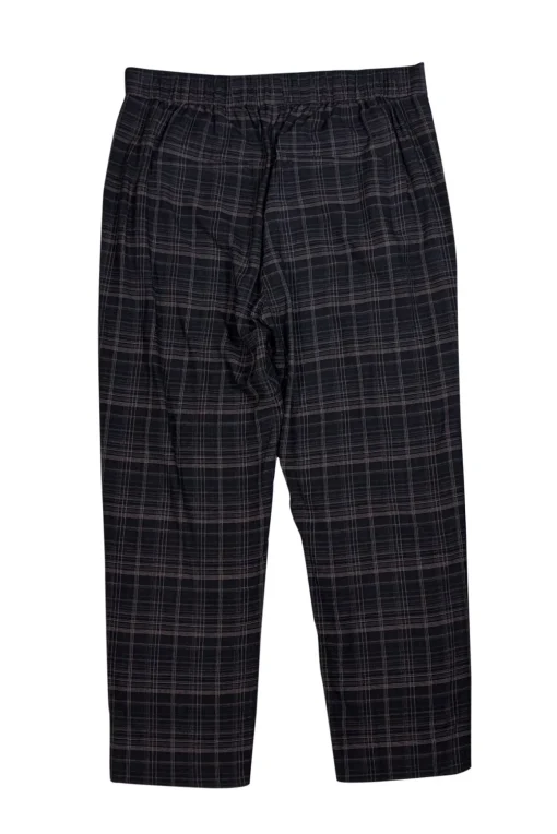 Vince - Black, Brown, & Beige Plaid Pants Sz L
