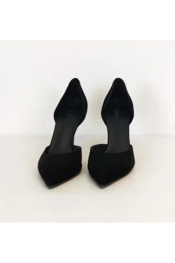 Vince - Black Suede Cut-Out Heels Sz 9.5