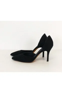 Vince - Black Suede Cut-Out Heels Sz 9.5