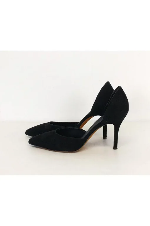 Vince - Black Suede Cut-Out Heels Sz 9.5