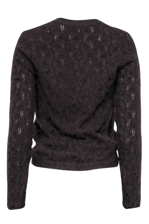 Vince - Brown Alpaca & Cashmere Blend Cardigan Sz M