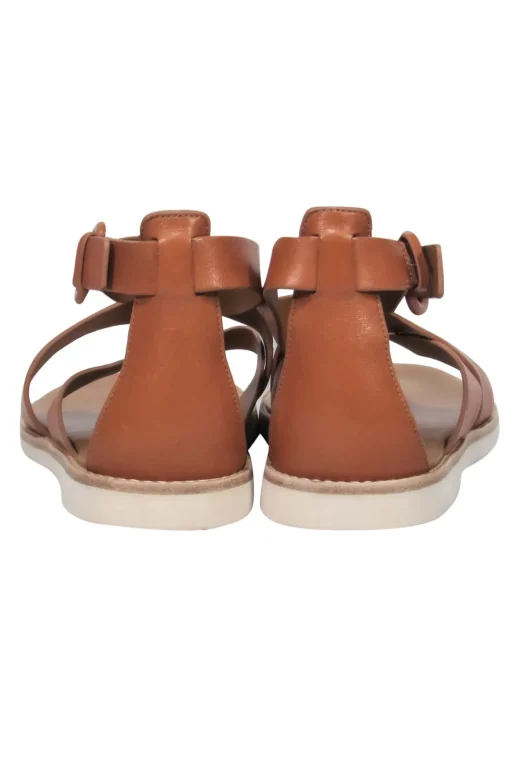 Vince - Brown Leather Strappy Thong Sandals Sz 10