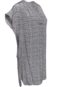 Vince - Grey Speckled Silk Cap Sleeve Dress Sz XS