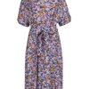 Vince - Lavender & Multi color Floral Print Short Sleeve Dress Sz S