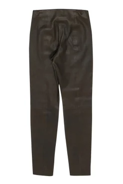 Vince - Olive Green Leather Pants Sz XS