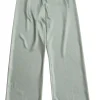 Vince - Sage Green Wide Leg Satin Trousers Sz L