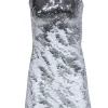 Vince Camuto - White & Silver Two-Way Sequin Shift Dress Sz XXS