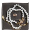 Vivienne Westwood - Faux Pearl Choker-Style Necklace w/ Logo