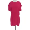 Walter - Bright Pink Short Sleeve Silk Dress Sz 2