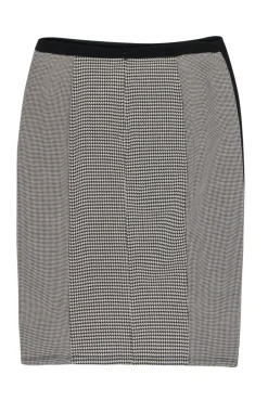 Weekend Max Mara - Black & White Houndstooth Print Pencil Skirt w/ Paneling Sz M