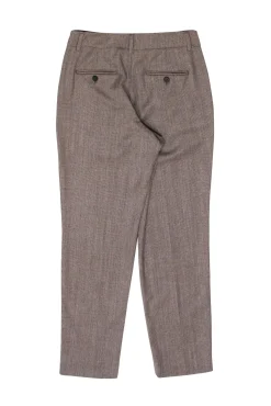 Weekend Max Mara - Brown Hounds-Tooth Pleated Waist Pant Sz 4