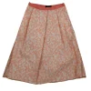 Weekend Max Mara - Salmon & White Floral Print Silk Skirt Sz 6