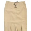 Weekend Max Mara - Vintage Tan Tie Front Skirt Sz 10