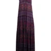 Weston - Purple, Pink, & Green Boho Print Maxi Dress Sz S