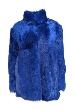 Whistles - Blue "Electric Toscana Sheepskin" Jacket Sz S/M