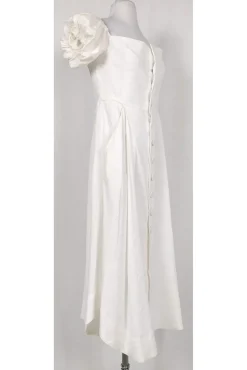 Whit - Off-the-Shoulder Linen Blend Dress Sz 10