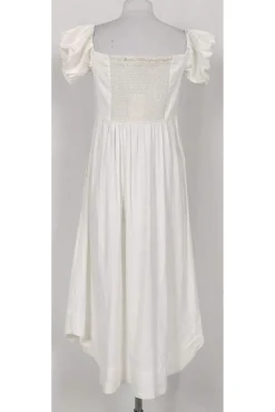 Whit - Off-the-Shoulder Linen Blend Dress Sz 10