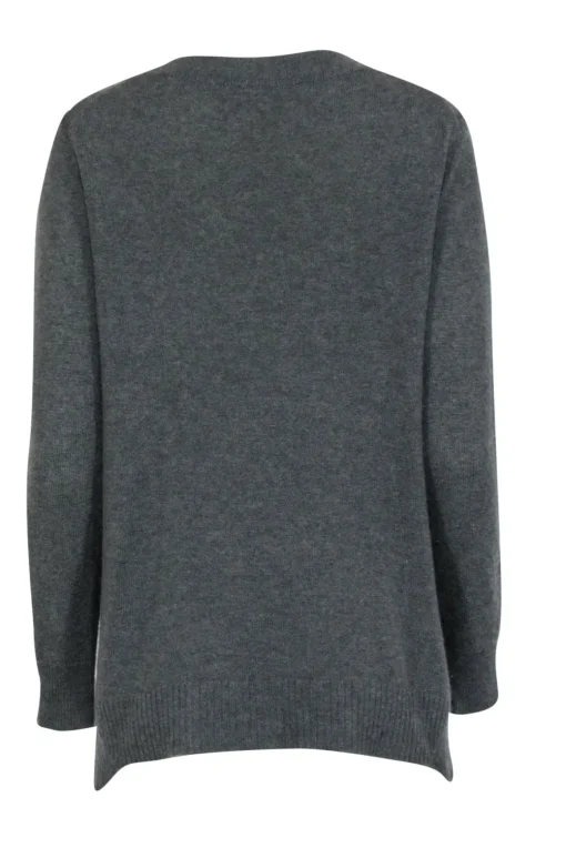 White & Warren - Olive Green Cashmere Sweater Sz M