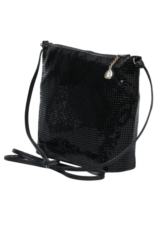 Whiting & Davis - Black Sequin Crossbody