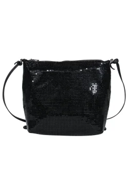 Whiting & Davis - Black Sequin Crossbody