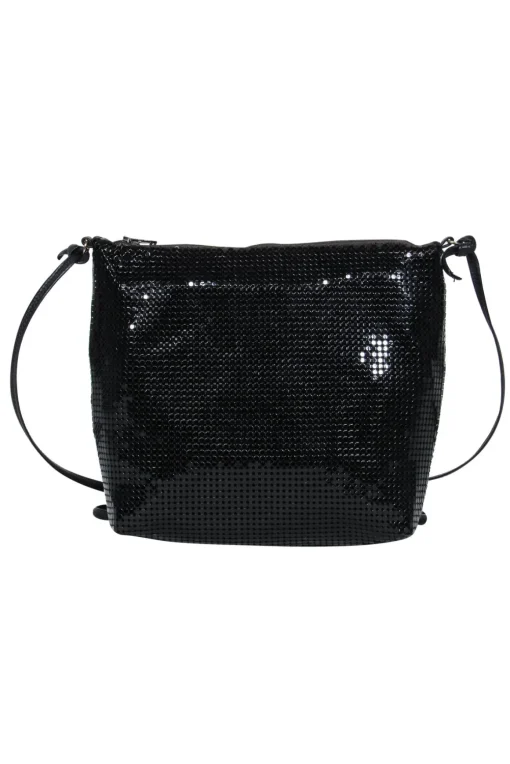 Whiting & Davis - Black Sequin Crossbody