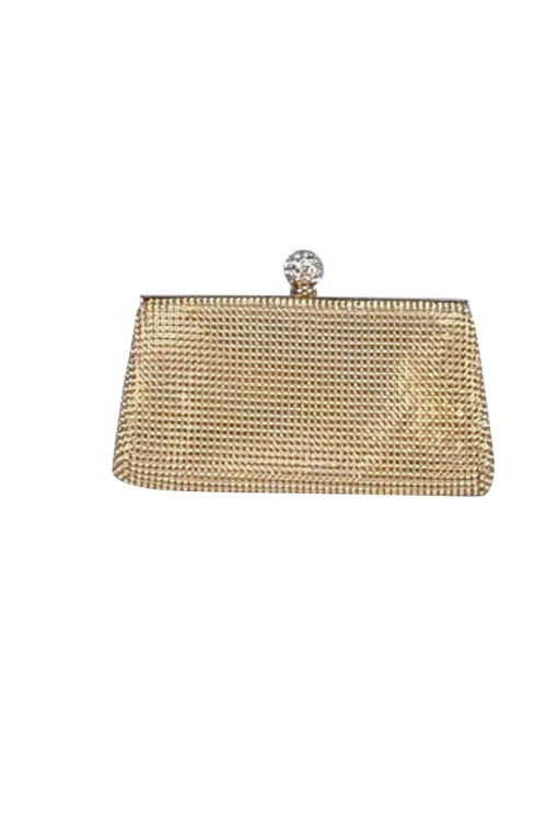 Whiting & Davis - Gold Chain Metal Mini Bag