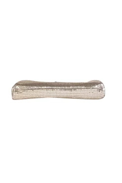 Whiting & Davis - Silver Chain Metal Metallic Mini Clutch Bag