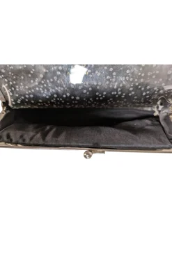 Whiting & Davis - Silver Chain Metal Metallic Mini Clutch Bag