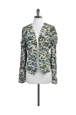 Winter Kate - Multicolor Print Silk Jacket Sz XS