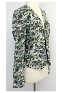 Winter Kate - Multicolor Print Silk Jacket Sz XS
