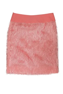 Worth New York - Pink Fringe Pencil Skirt Sz 2