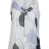 Worth New York - White Silk Blouse w/ Geometric Print Sz 6