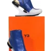 Y-3 Yohji Yamamoto - Blue Leather Abstract Bootie Sz 6.5