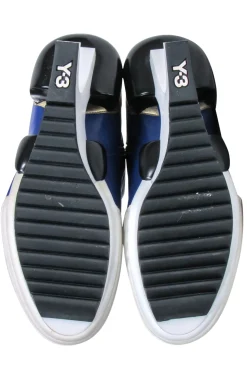 Y-3 Yohji Yamamoto - Blue Leather Abstract Bootie Sz 6.5