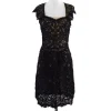 Yoana Baraschi - Black & Nude Lace Overlay Dress Sz 8