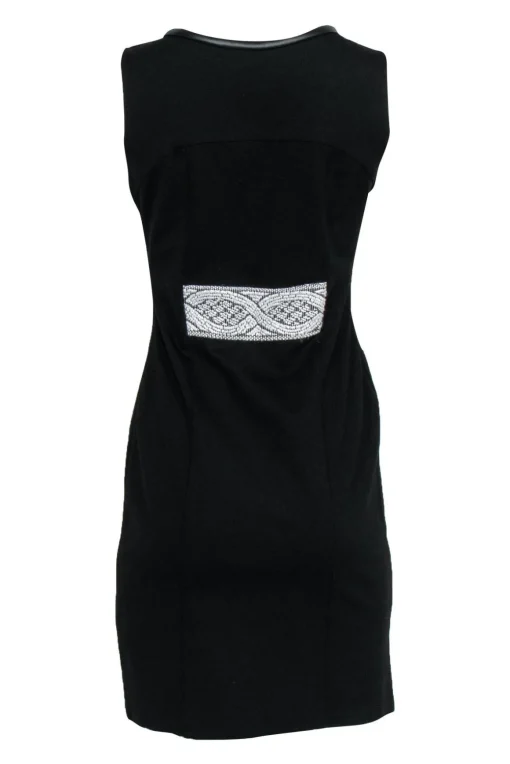 Yoana Baraschi - Black & White Knit Sleeveless Dress Sz 6