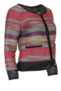 Yoana Baraschi - Multicolor Stitched Tweed Jacket Sz 6
