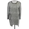 Yoana Baraschi - White & Black Knit Coat Sz 8
