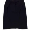 Yves Saint Laurent - Black Wool Skirt Sz 10