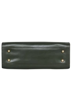 Zac Posen - Olive Green Smooth Leather Multi-Compartment Satchel