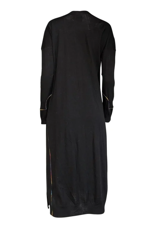 Zadig & Voltaire - Black Knit Slit Sides Open Front Cardigan Sz XS/S