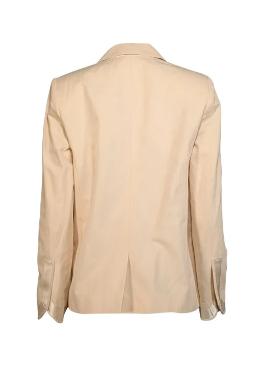 Zadig & Voltaire - Cream Cotton & Linen Blend Blazer Sz M