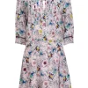 Zadig & Voltaire - Pale Pink Tattoo Print Silk "Remus" Dress Sz L